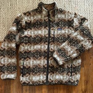 patagonia sherpa tribal printed jacket
